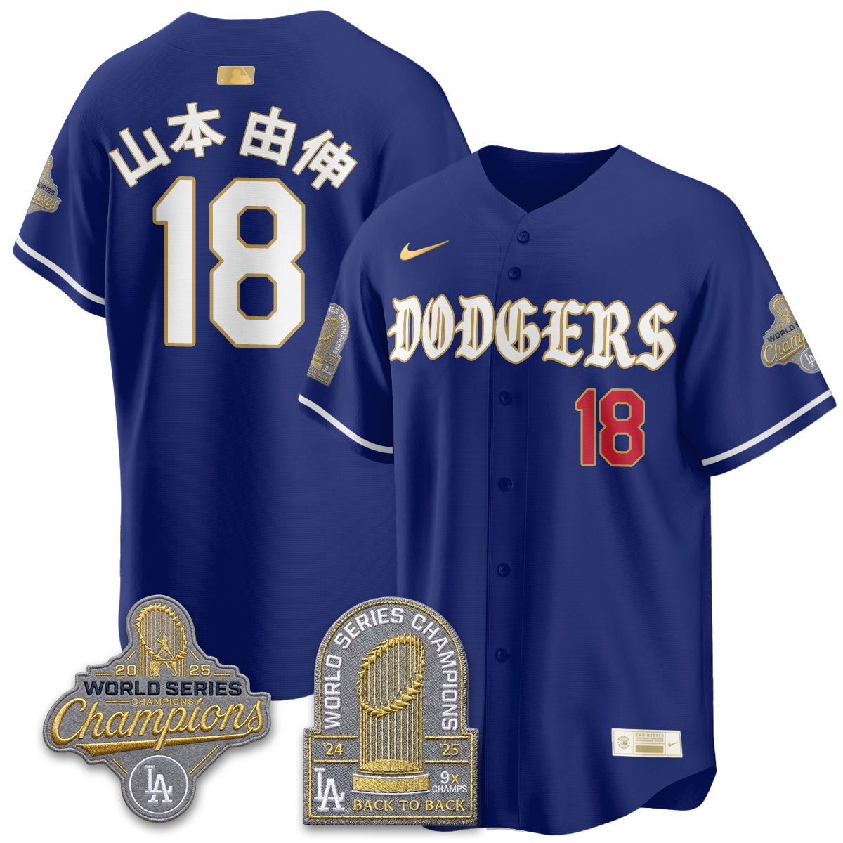 LAD Vapor Limited Jersey - Back to Back 9x Champs - Stitched
