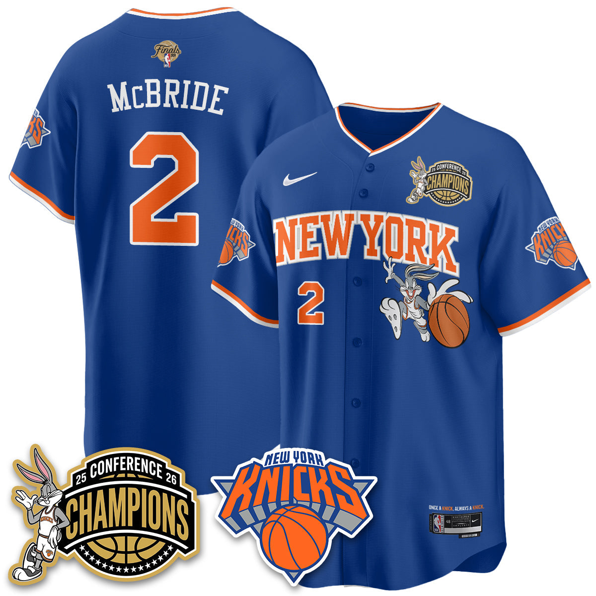 NYK 2026 Basketball  Finals x Bunny Vapor Jersey V2- Stitched