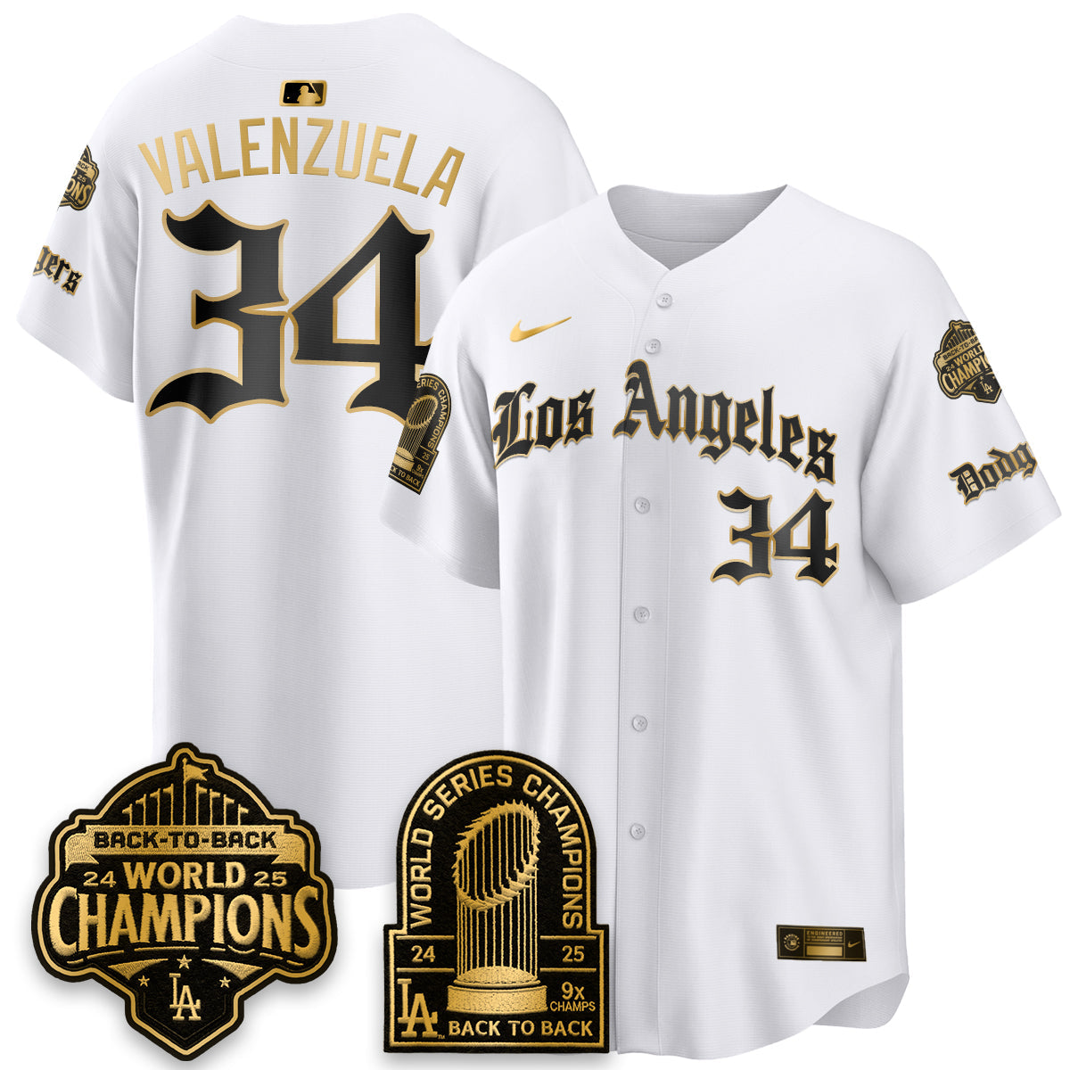 LAD WS Champions Back 2 Back Patch Vapor Premier Limited Gothic Edition Jersey - Stitched
