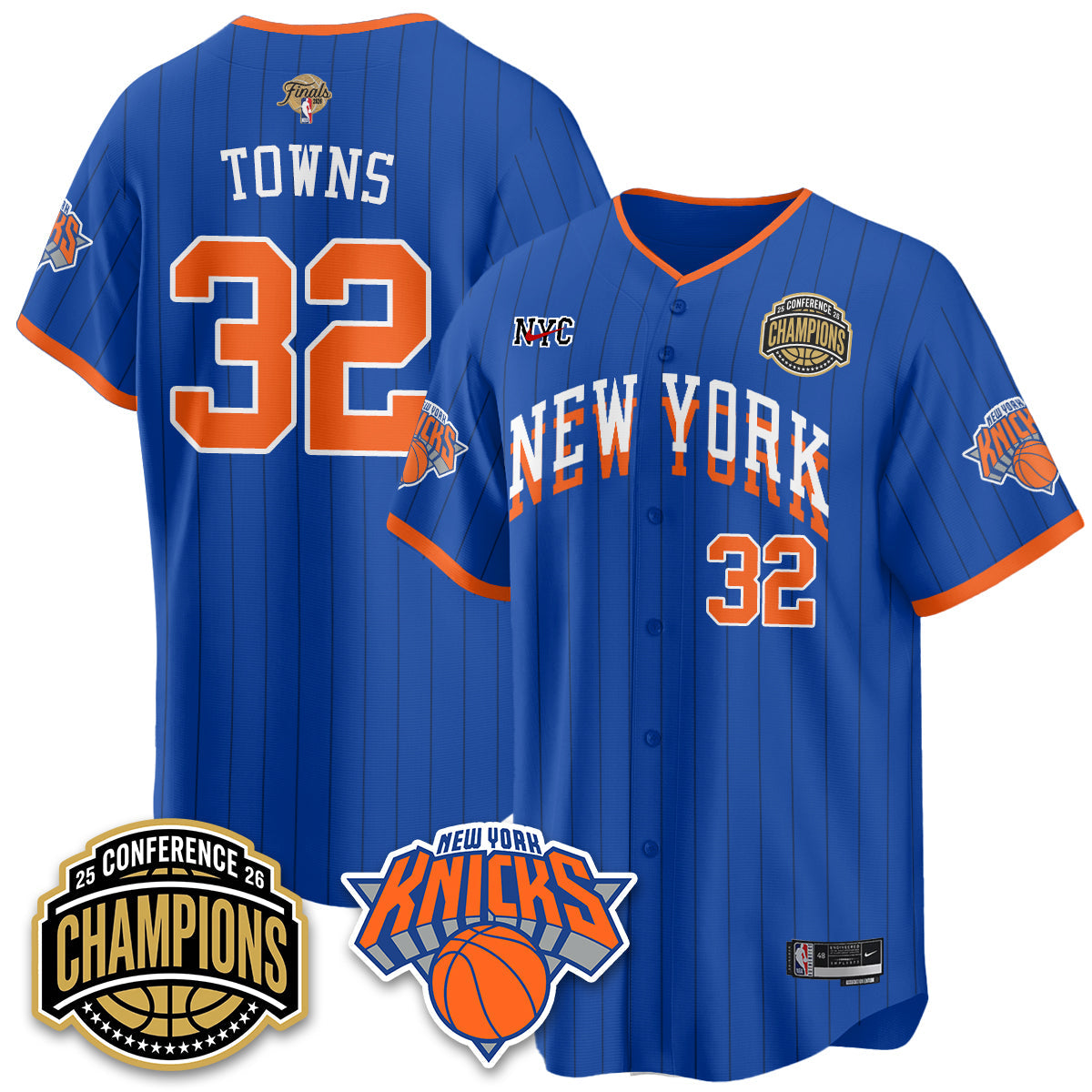 NYK 2026 Basketball  Finals Vapor City Edition Jersey V2- Stitched