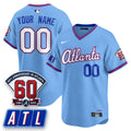 ATL 2026 City Connect - 60th Anniversary in Atlanta Patch Vapor Limited Custom Jersey - Stitched