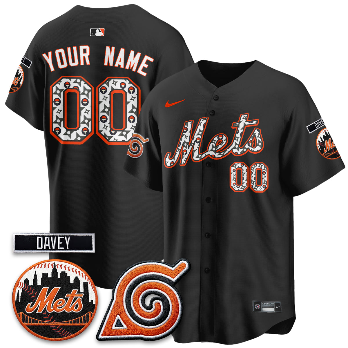 NYM x Naruto Nights 2026 Vapor Limited Custom Jersey - Stitched V2
