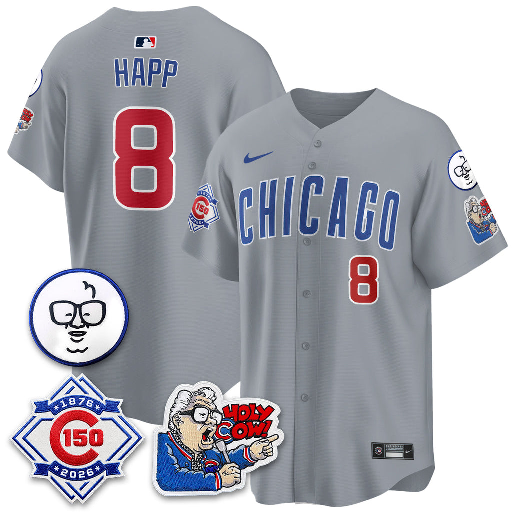 CHC 150th Anniversary Harry Caray Holy Cow Vapor Premier Limited Jersey - Stitched V2