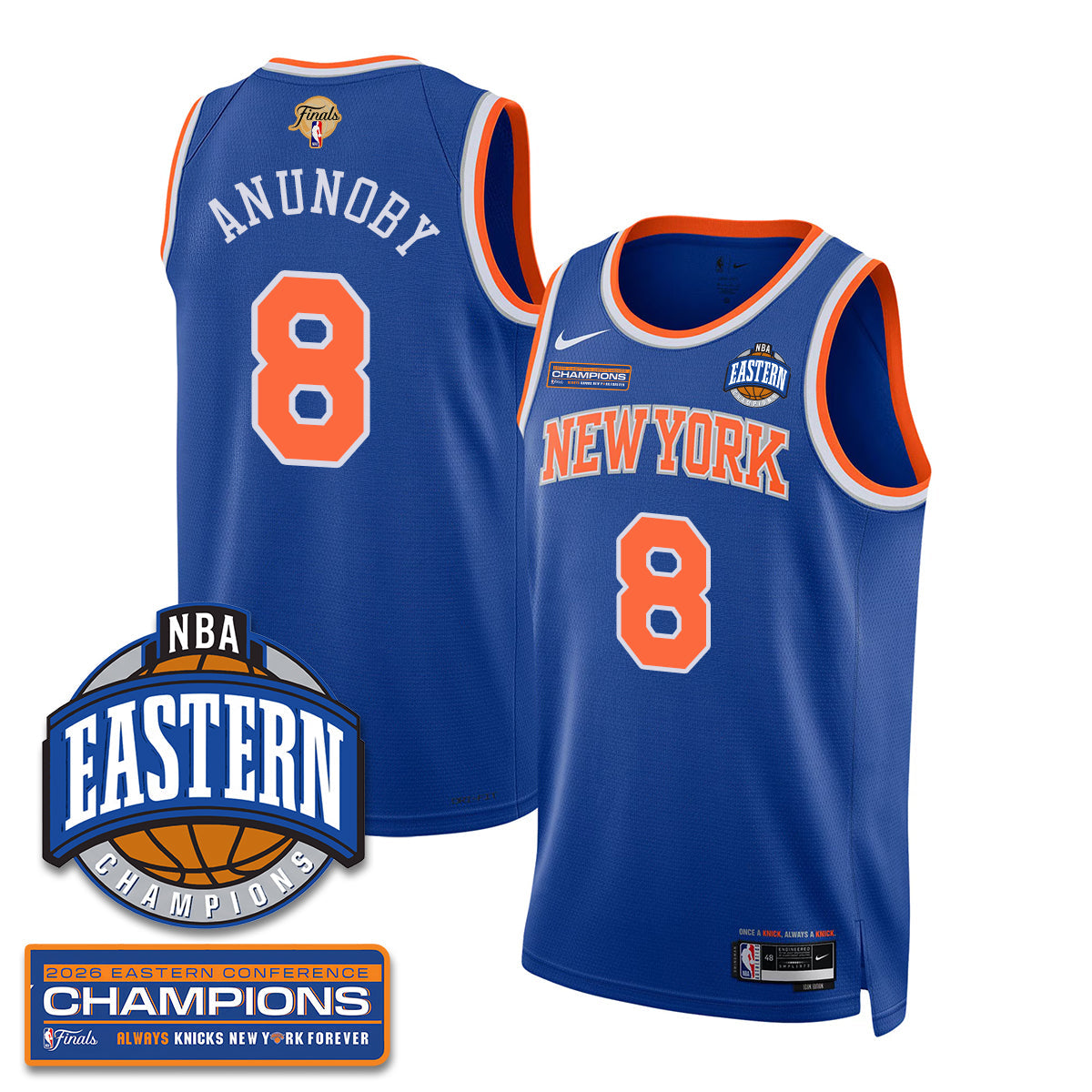 NYK 2026 Basketball  Eastern Conference Champions Vapor Jersey - Stitched