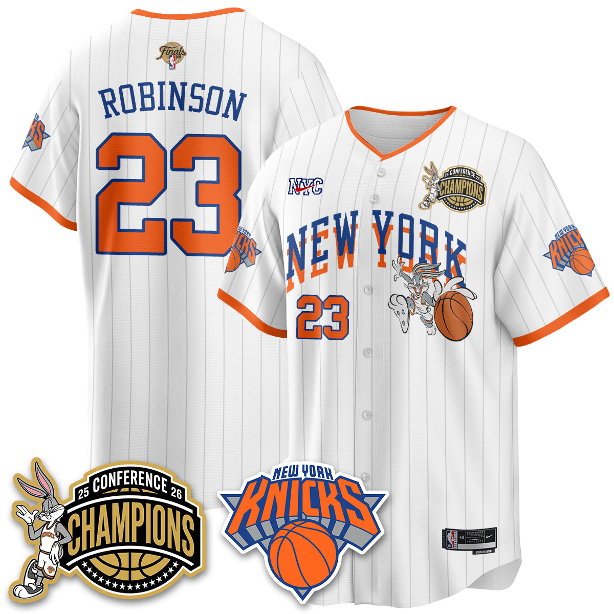 NYK 2026 Basketball  Finals x Bunny Vapor Jersey V2- Stitched