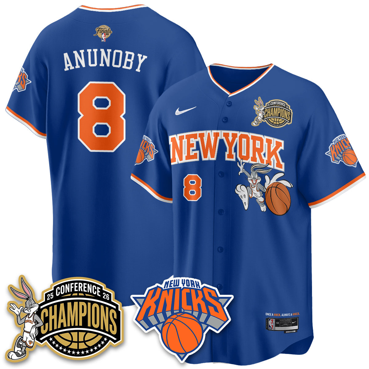 NYK 2026 Basketball  Finals x Bunny Vapor Jersey V2- Stitched