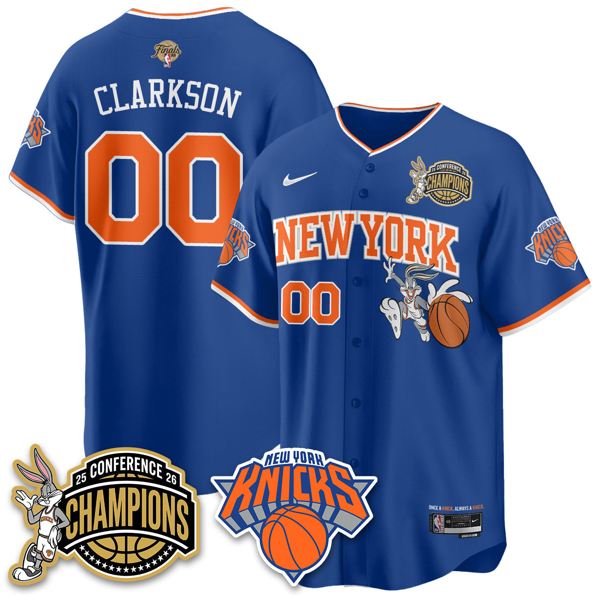 NYK 2026 Basketball  Finals x Bunny Vapor Jersey V2- Stitched