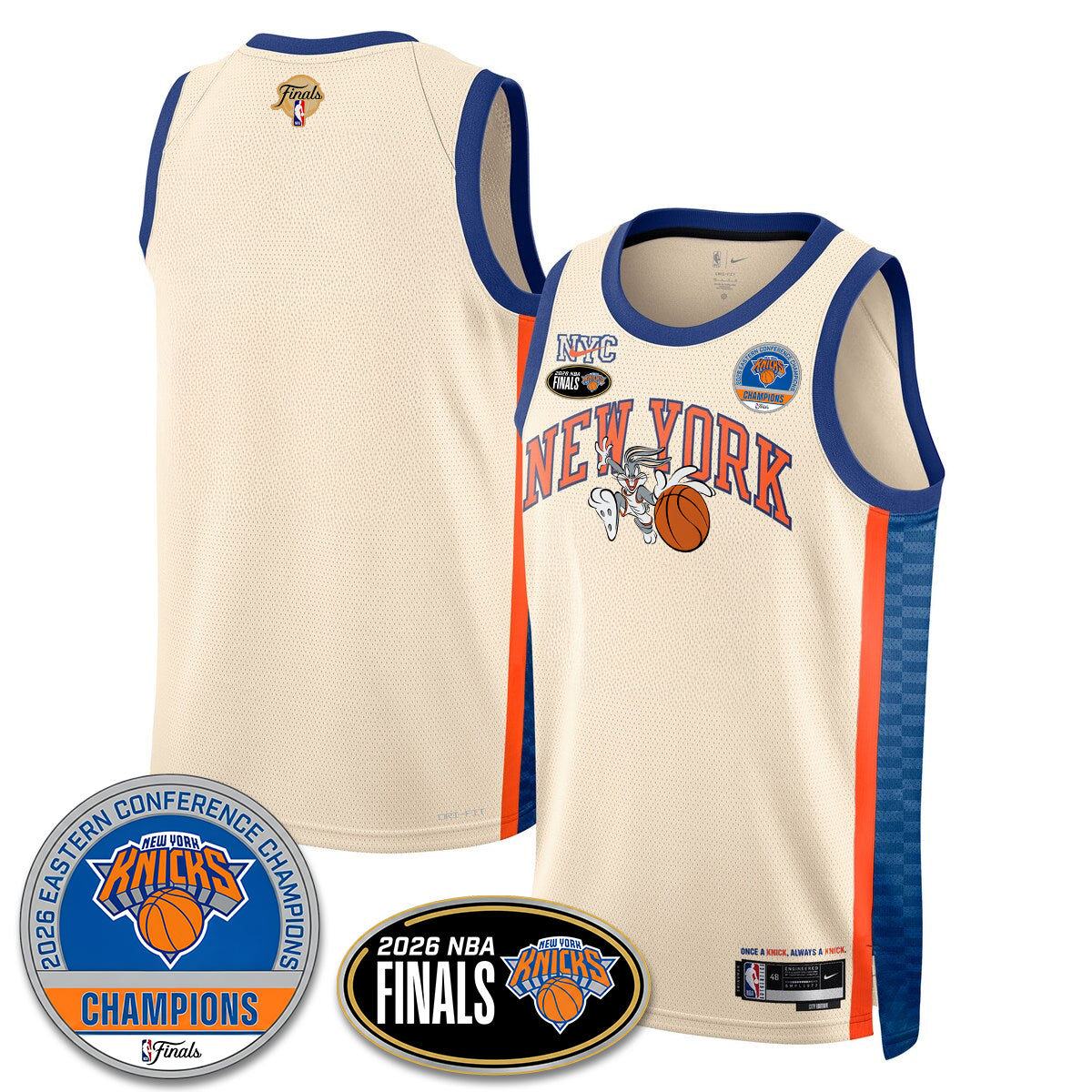 NYK 2026 Basketball  Eastern Conference Champions x Bunny Vapor Jersey - Stitched