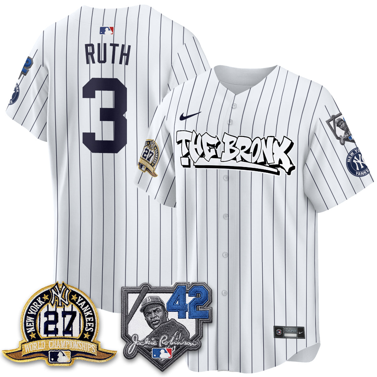 NYY The Bronx 2026 Jackie Robinson Day Vapor Limited Jersey - Stitched