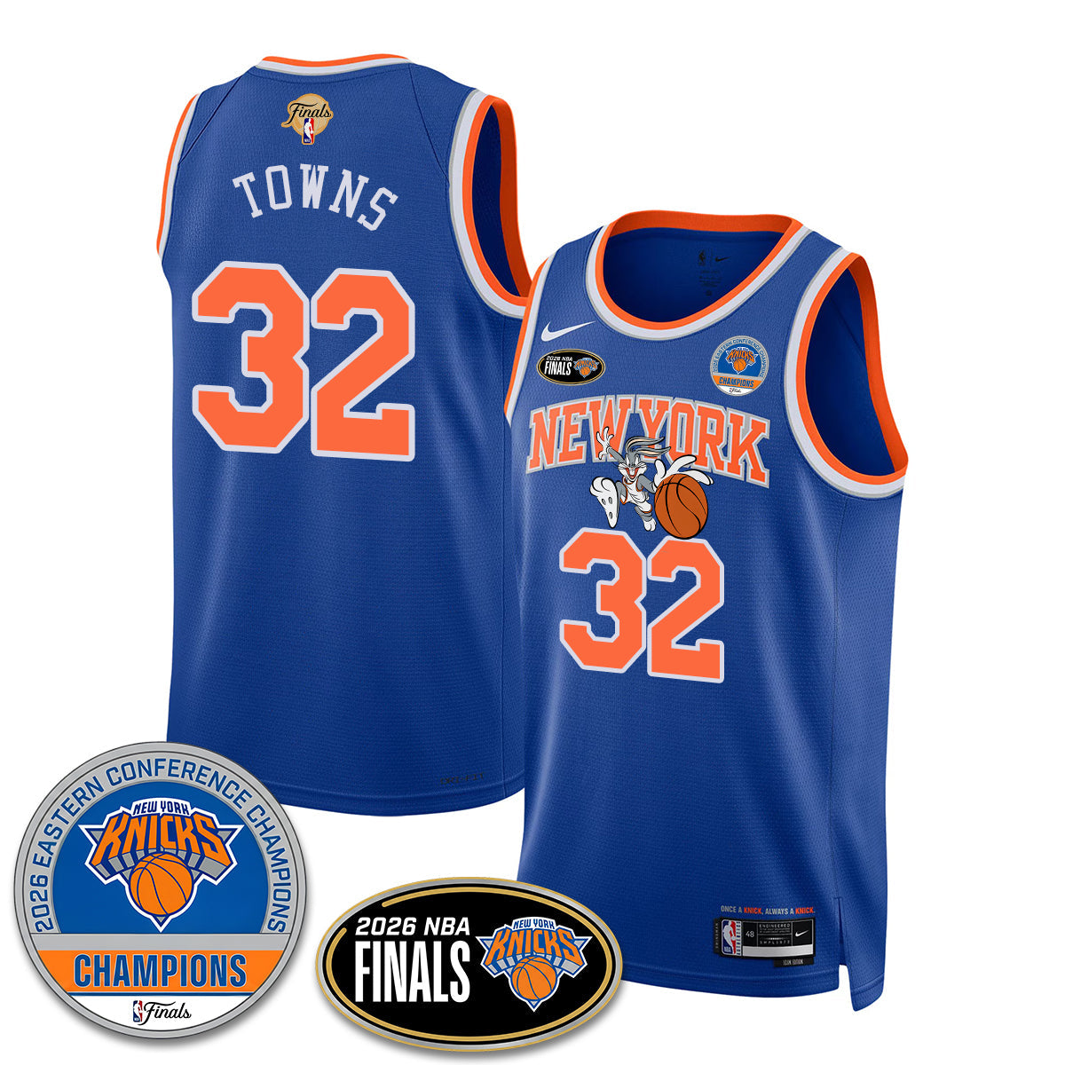 NYK 2026 Basketball  Eastern Conference Champions x Bunny Vapor Jersey - Stitched