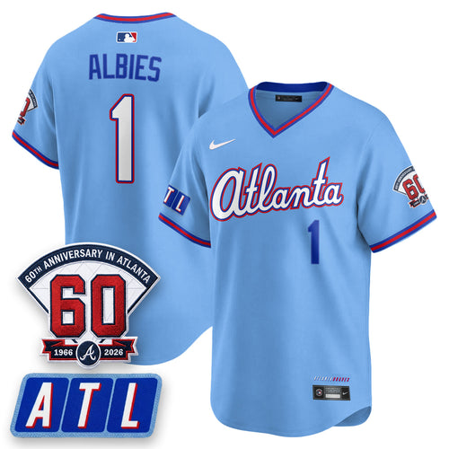ATL 2026 City Connect - 60th Anniversary in Atlanta Patch Vapor Limited Jersey - Stitched