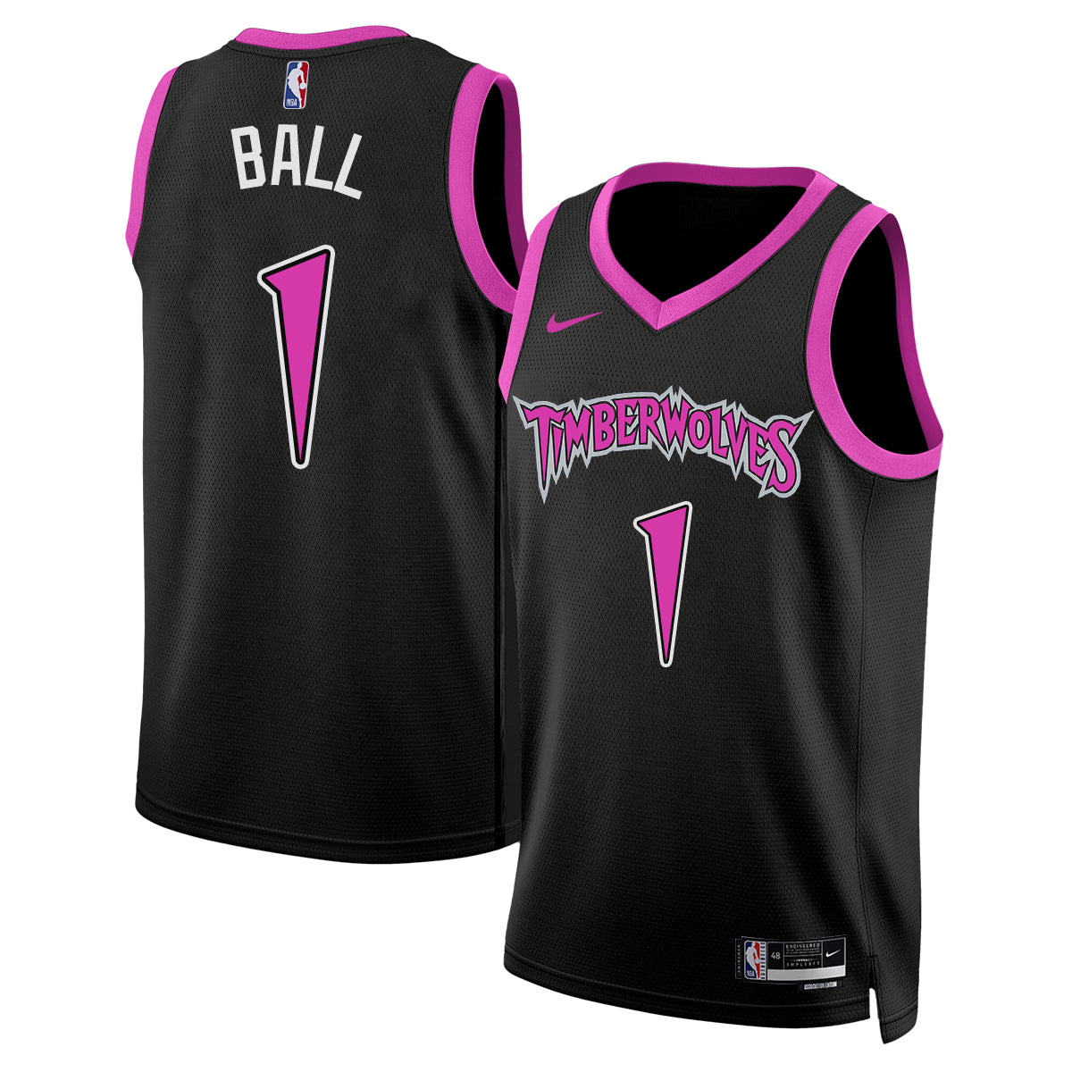 MIN #1 of Minnesota LaMelo Ball Jersey - Stitched