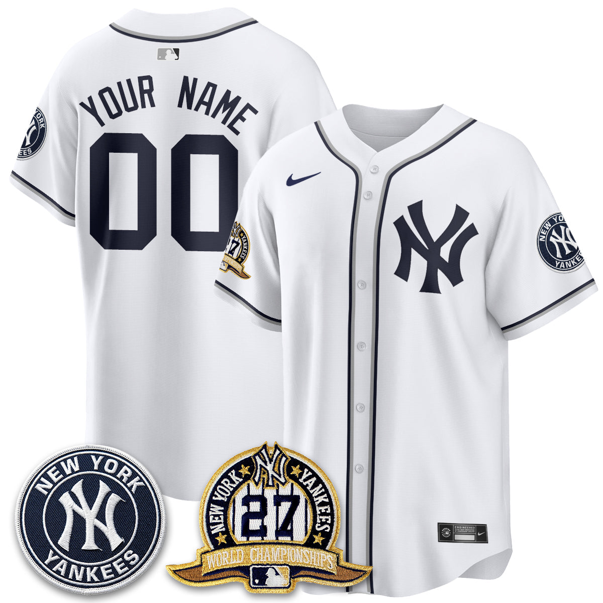 NYY 2026 Black Out Style Vapor Limited Custom Jersey - Stitched