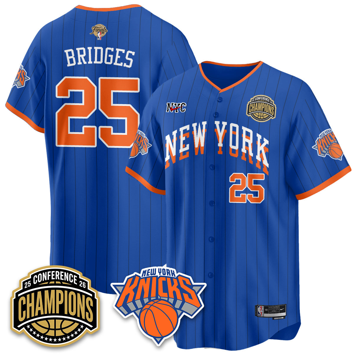 NYK 2026 Basketball  Finals Vapor City Edition Jersey V2- Stitched