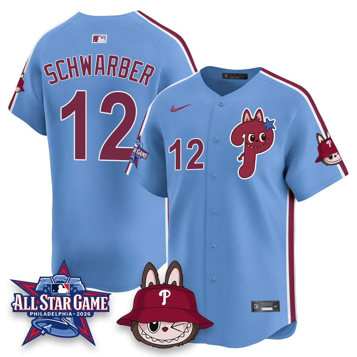 PHI Fanged Rabbit Doll  Vapor Limited Jersey - Stitched
