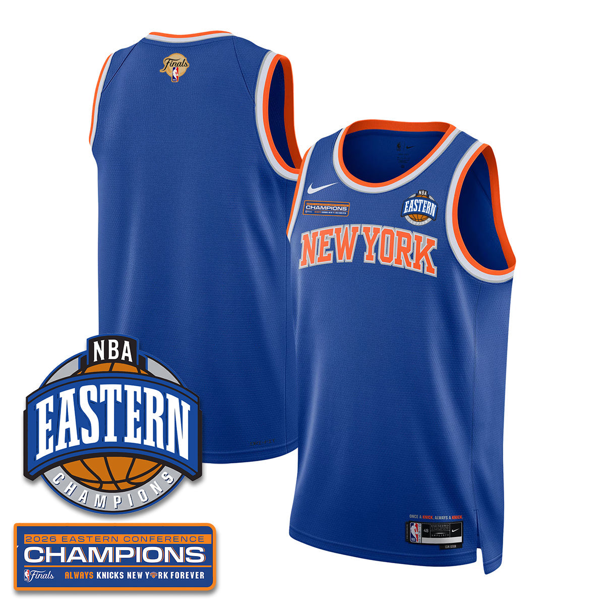 NYK 2026 Basketball  Eastern Conference Champions Vapor Jersey - Stitched