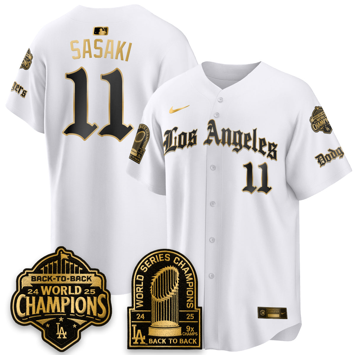 LAD WS Champions Back 2 Back Patch Vapor Premier Limited Gothic Edition Jersey - Stitched