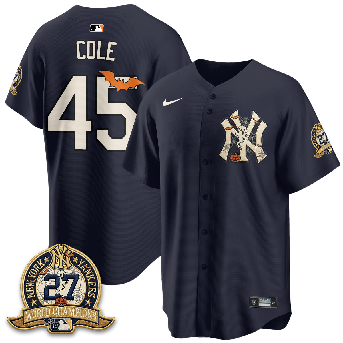 NYY Halloween 2026 Vapor Limited Jersey - Stitched