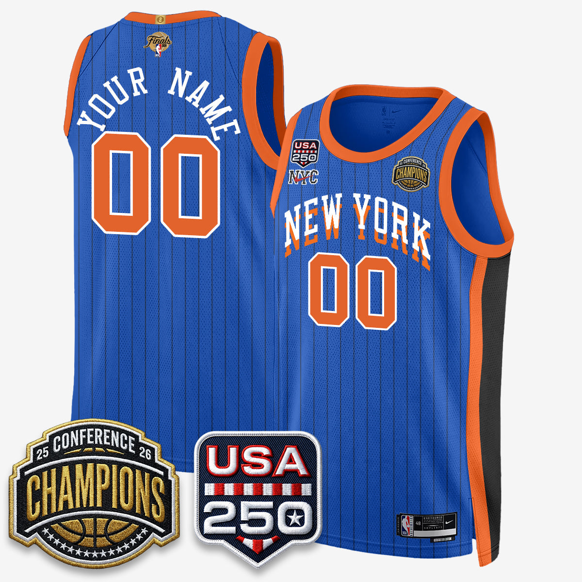 NYK 2026 Basketball  Eastern Conference Champions City Edition Custom Jersey V2- Stitched