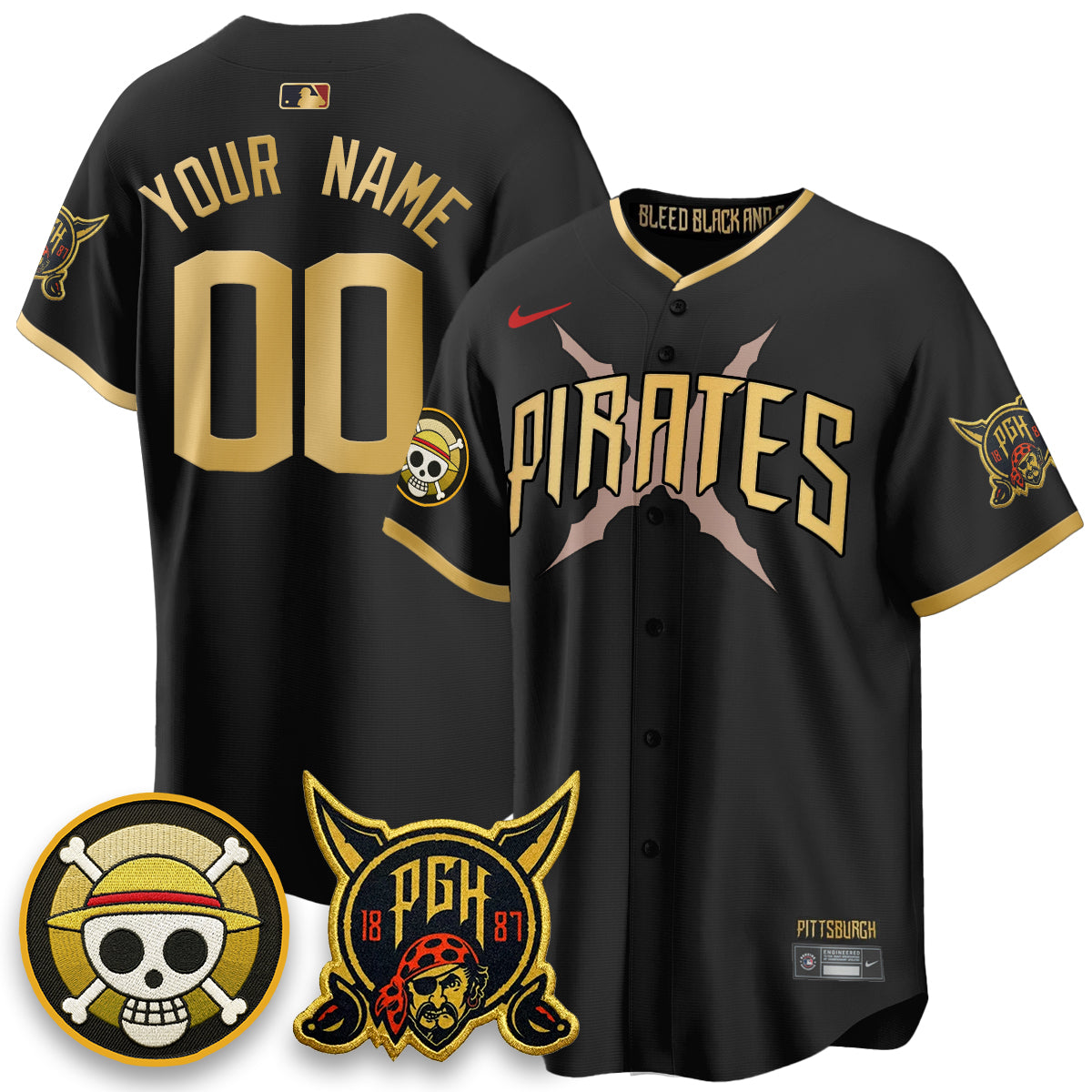 PIT 2026 City Connect x OP Vapor Limited Custom Jersey - Stitched
