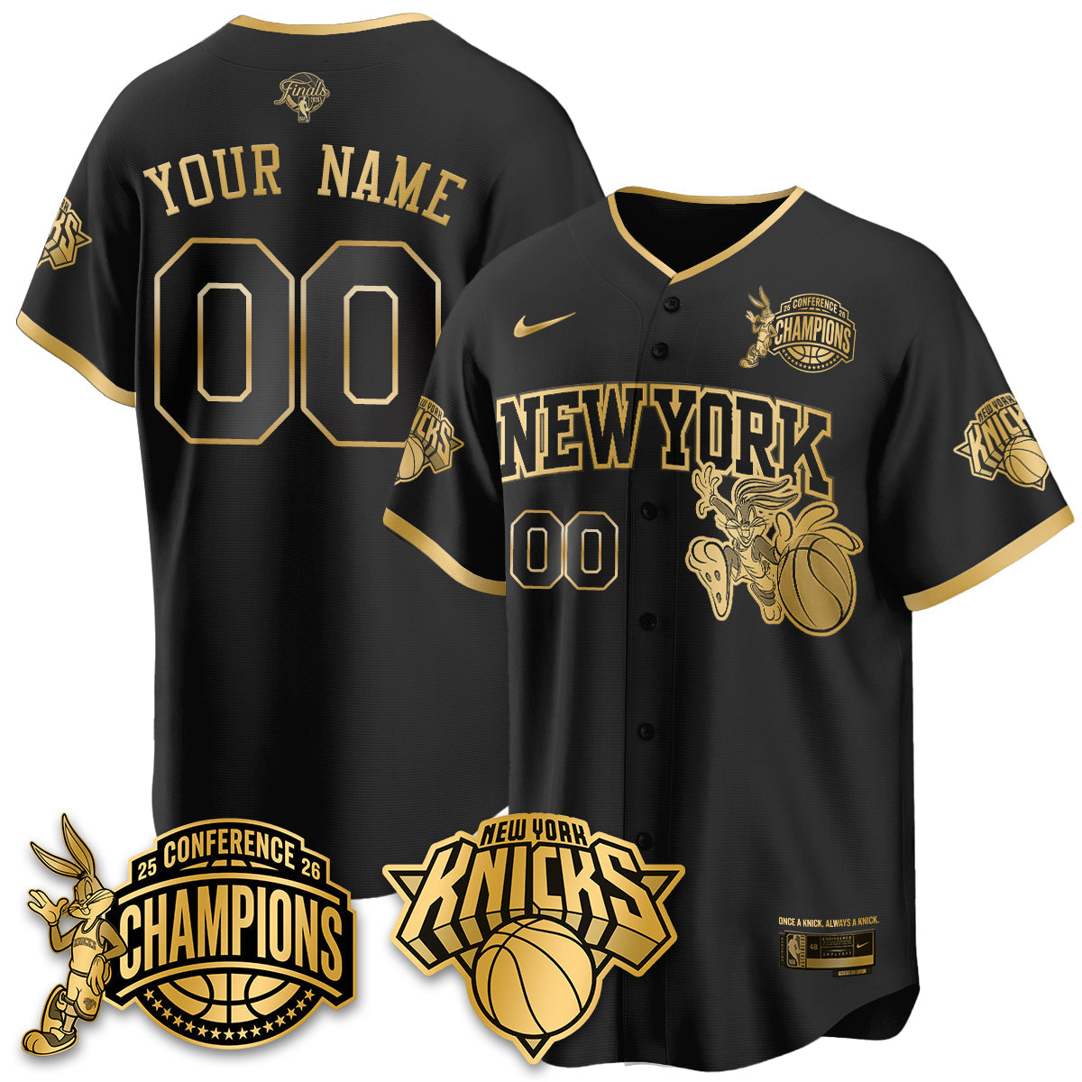 NYK 2026 Basketball  Finals x Bunny Vapor Custom Jersey V2- Stitched