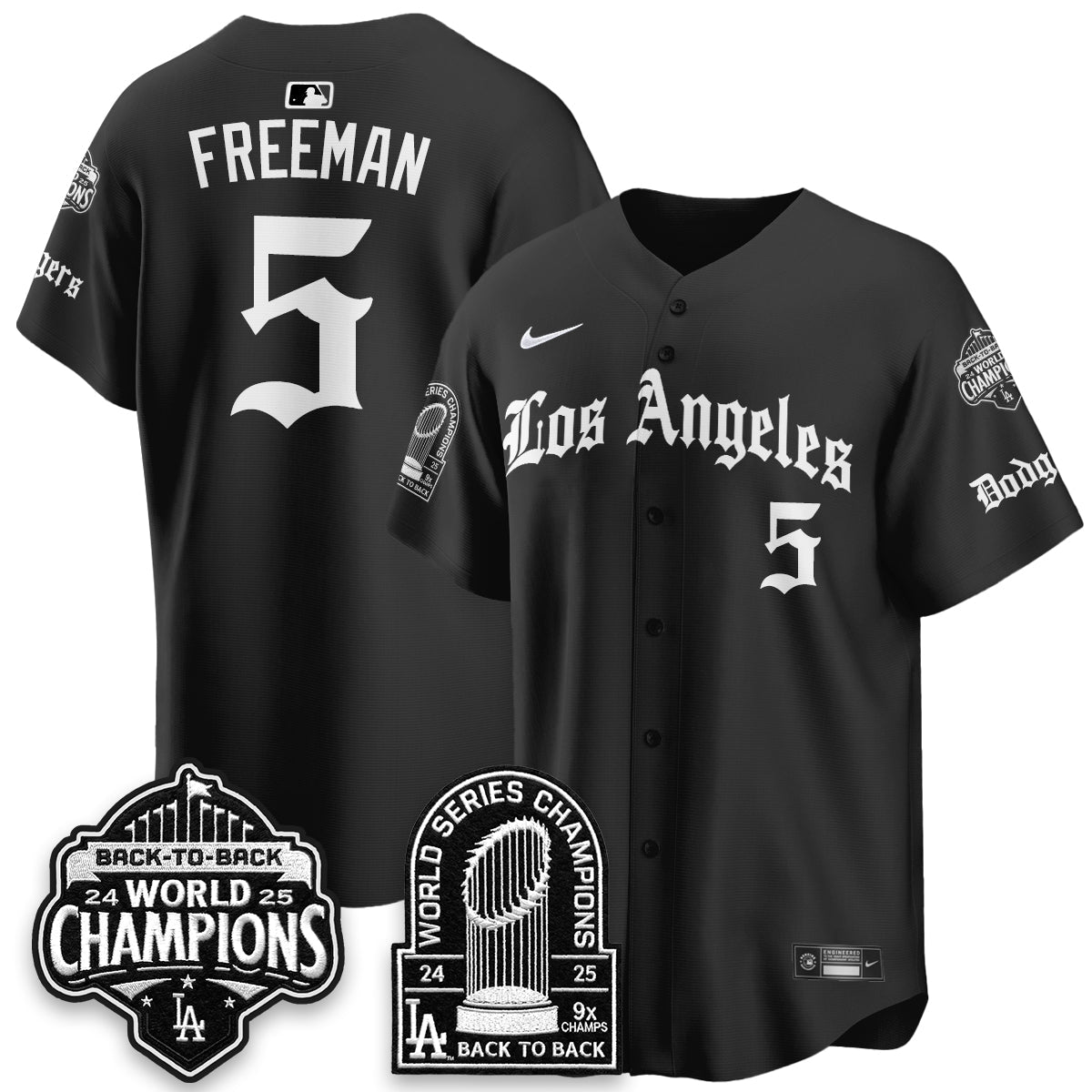 LAD WS Champions Back 2 Back Patch Vapor Premier Limited Gothic Edition Jersey - Stitched
