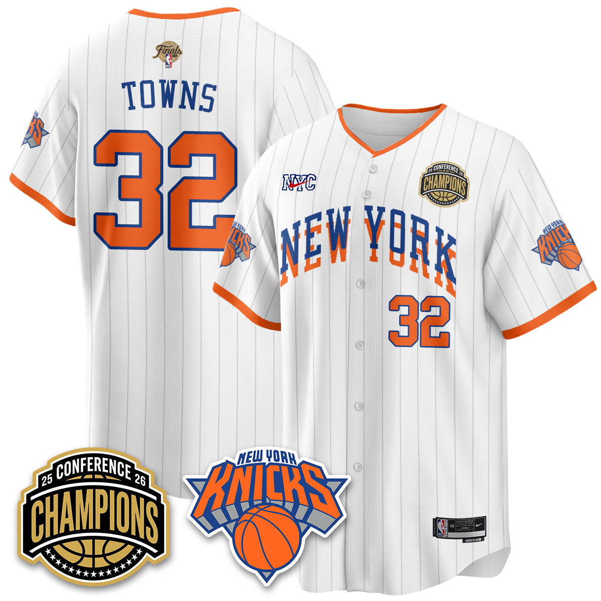 NYK 2026 Basketball  Finals Vapor City Edition Jersey V2- Stitched