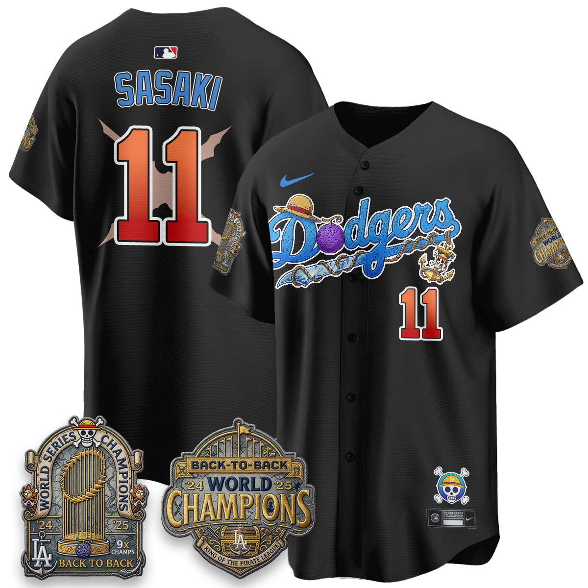 LAD x OP Japanese Cartoon Vapor Limited Jersey V2- Stitched