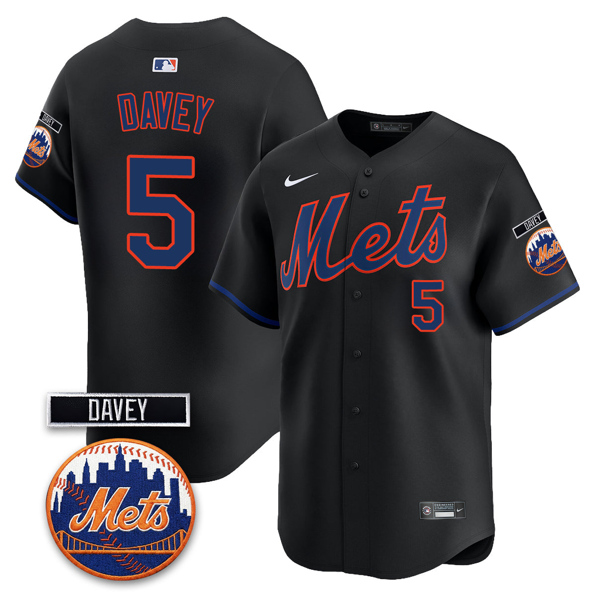 NYM 2026 Davey Johnson Memorial Vapor Limited Jersey - Stitched