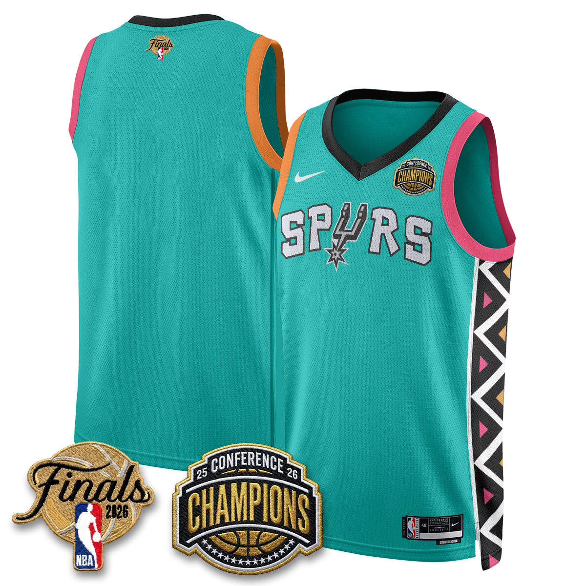 SAS 2026 Basketball  Western Conference Champions Vapor City Edition Jersey - Stitched