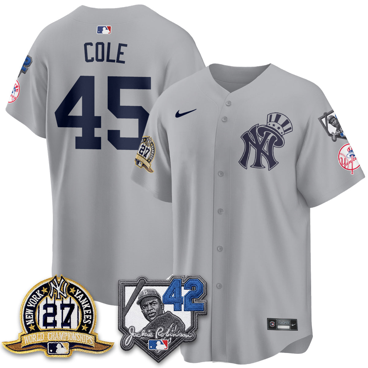 NYY 2026 Jackie Robinson Day Vapor Limited Gold Edition Jersey - Stitched - V2
