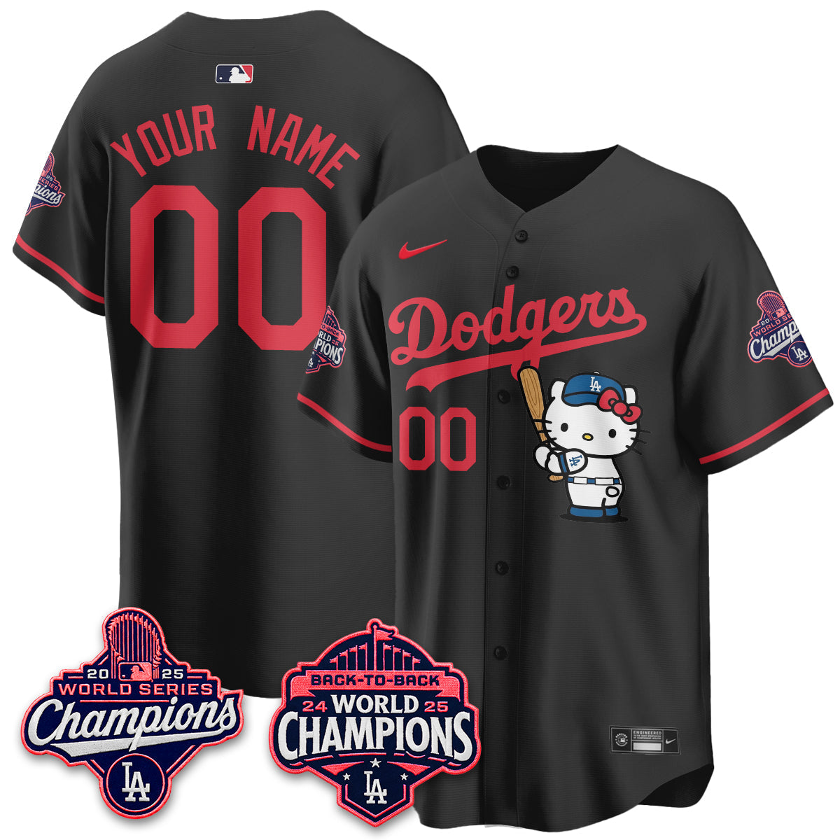 LAD x Hello Kitty Night 2026 Vapor Custom Jersey - Stitched