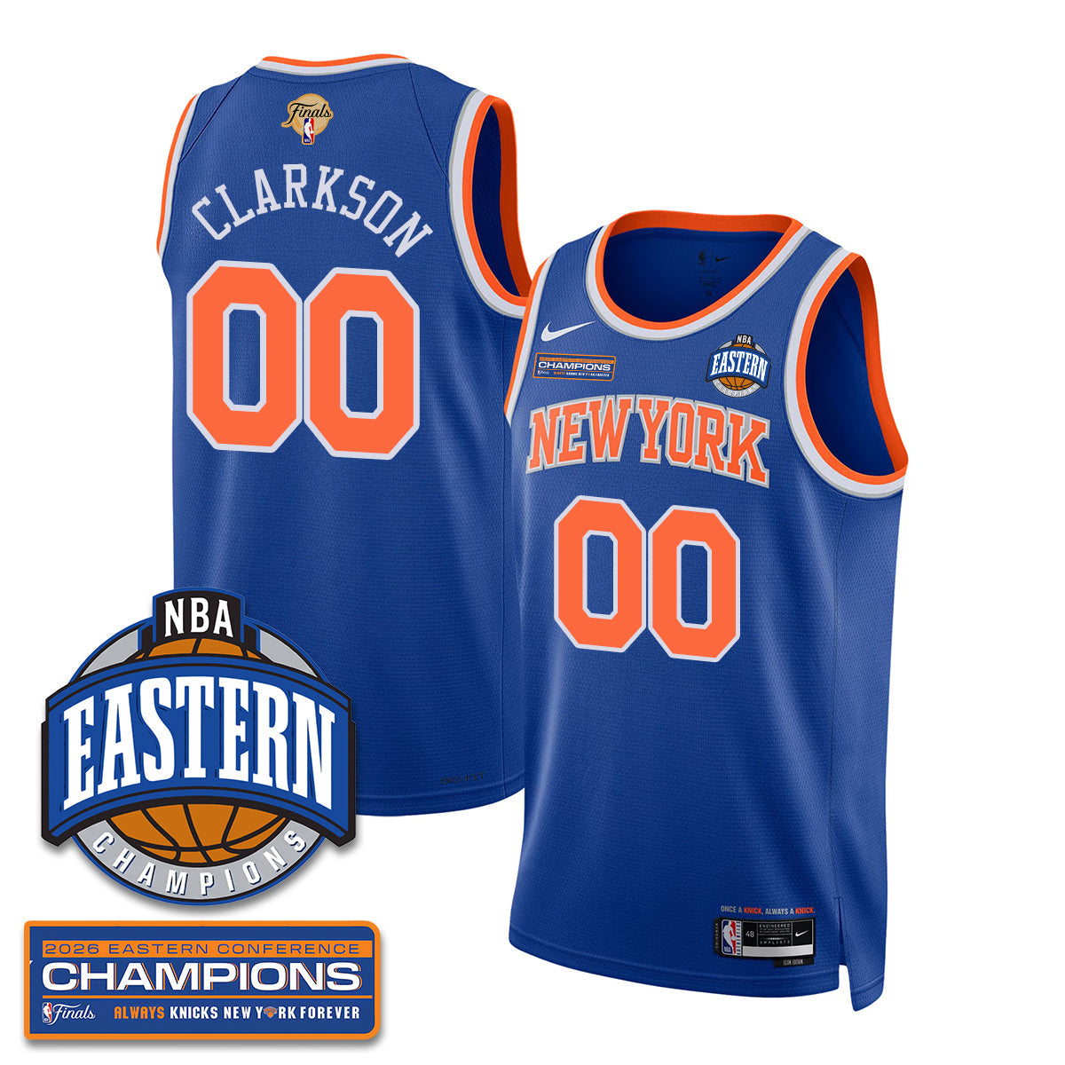NYK 2026 Basketball  Eastern Conference Champions Vapor Jersey - Stitched