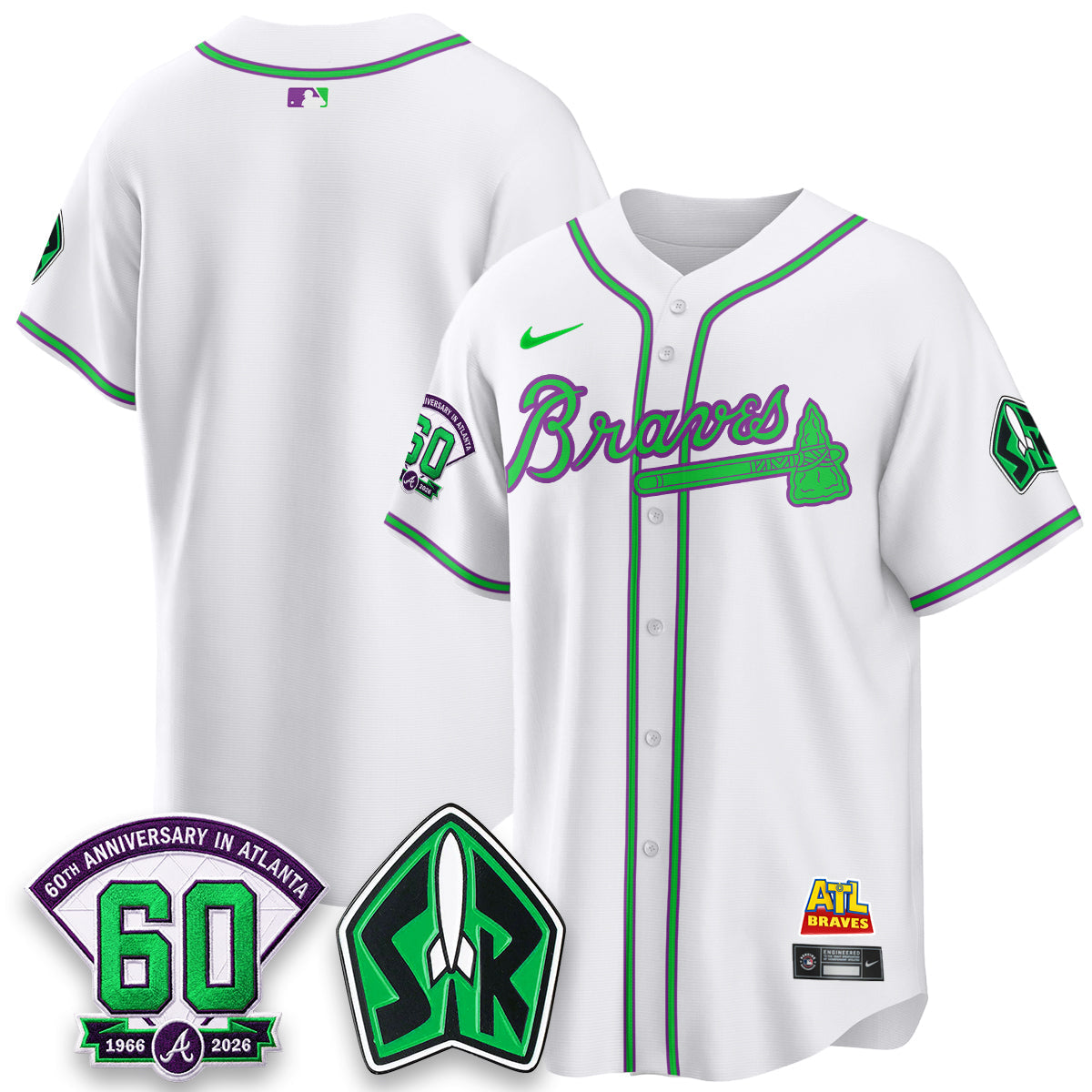 ATL 60th Anniversary Space Ranger Edition Vapor Limited Jersey - Stitched