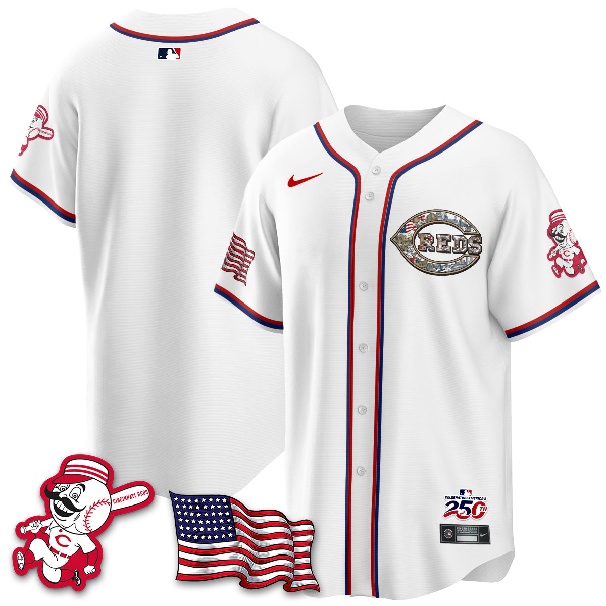 CIN 2026 Independence Day USA Vapor Limited Jersey - Stitched