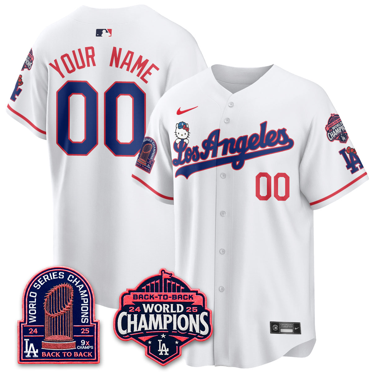 LAD x Hello Kitty Night 2026 Vapor Custom Jersey - Stitched - V2