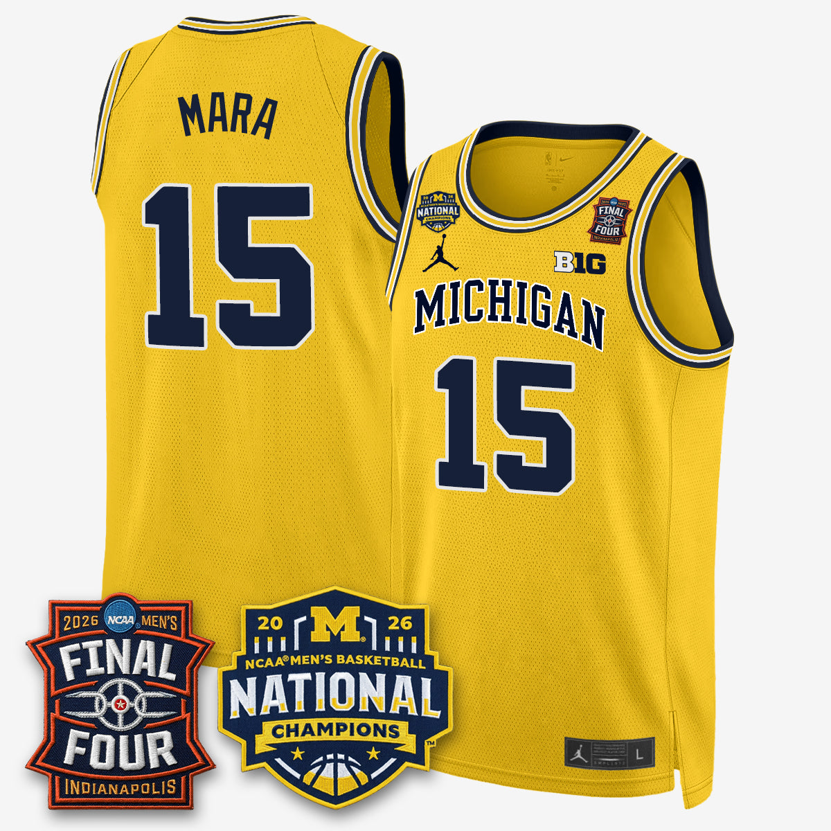 MICH 2026 NCAA Men's Basketball Champions Limited Jersey - Stitched