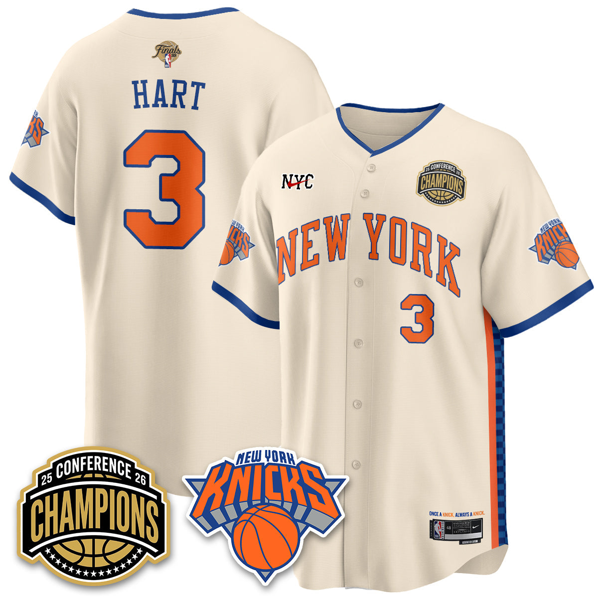 NYK 2026 Basketball  Finals Vapor City Edition Jersey V2- Stitched