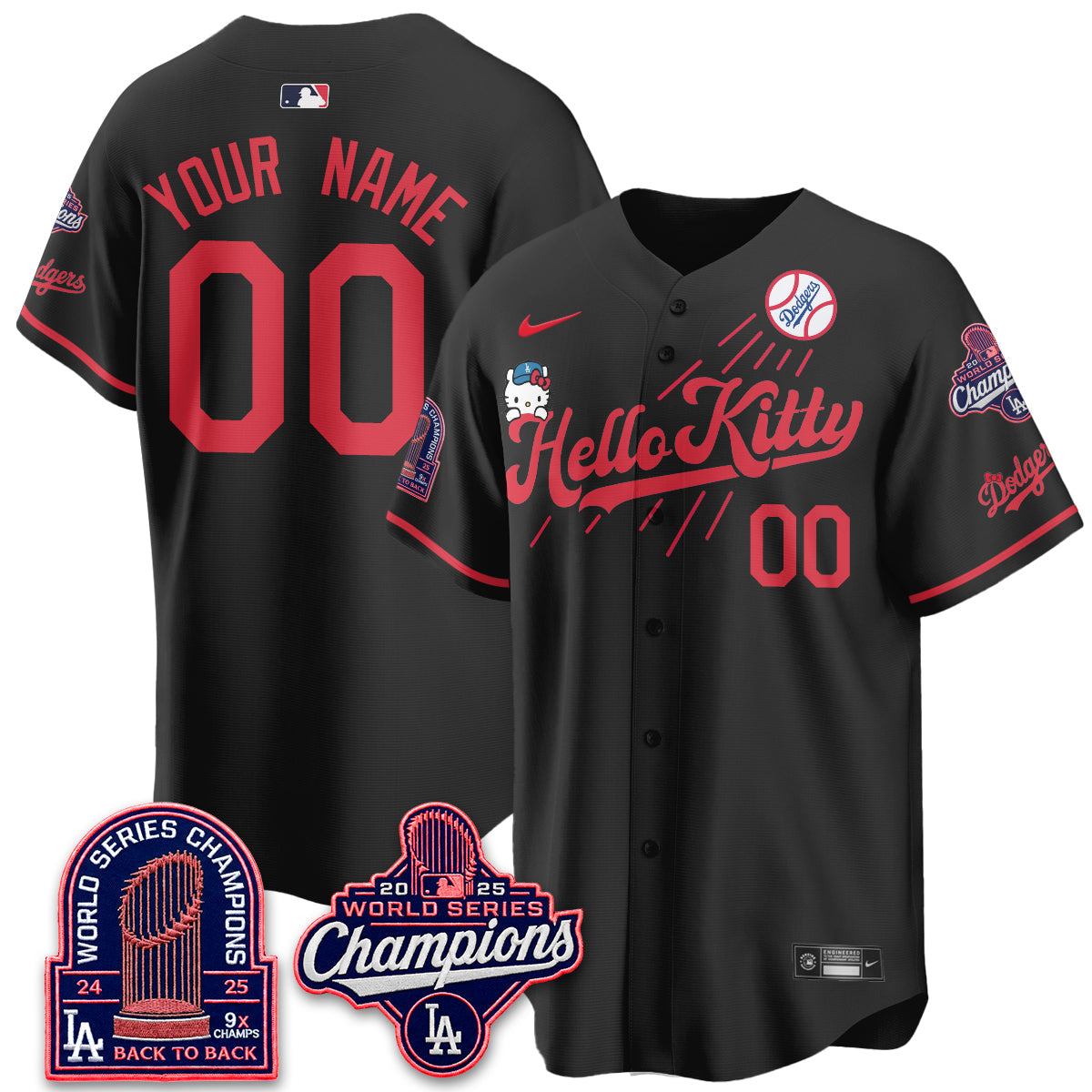 LAD x Hello Kitty Night 2026 Vapor Custom Jersey - Stitched - V3