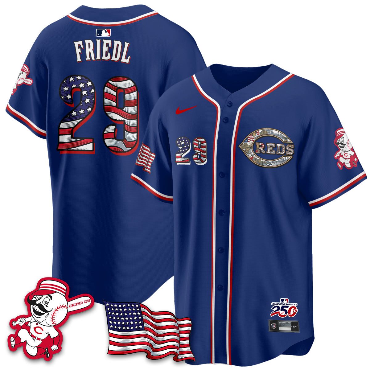 CIN 2026 Independence Day USA Vapor Limited Jersey - Stitched