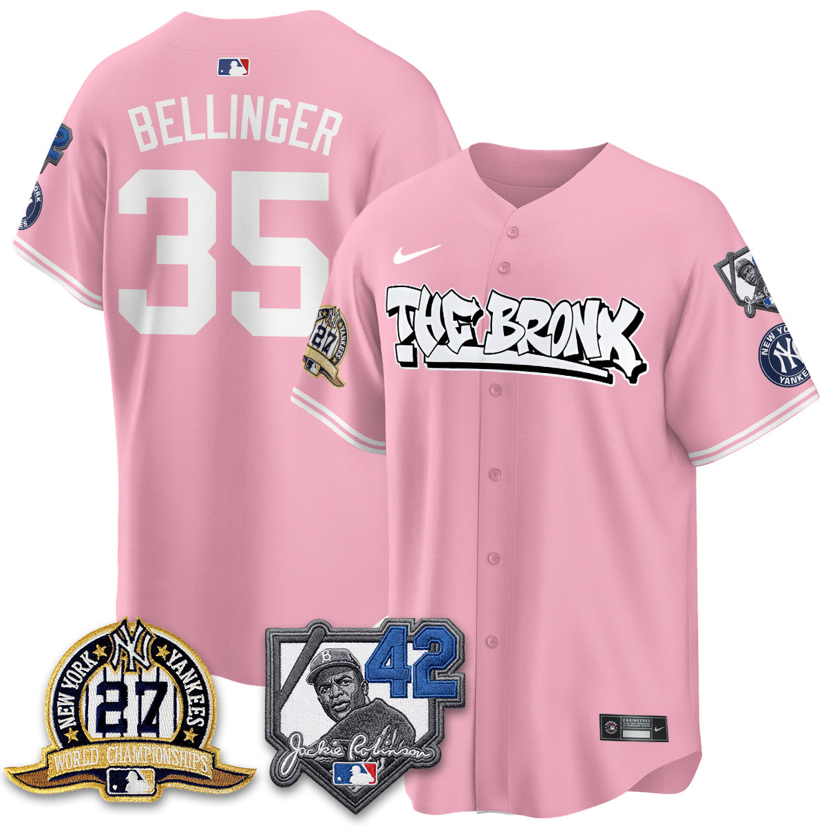 NYY The Bronx 2026 Jackie Robinson Day Vapor Limited Jersey - Stitched