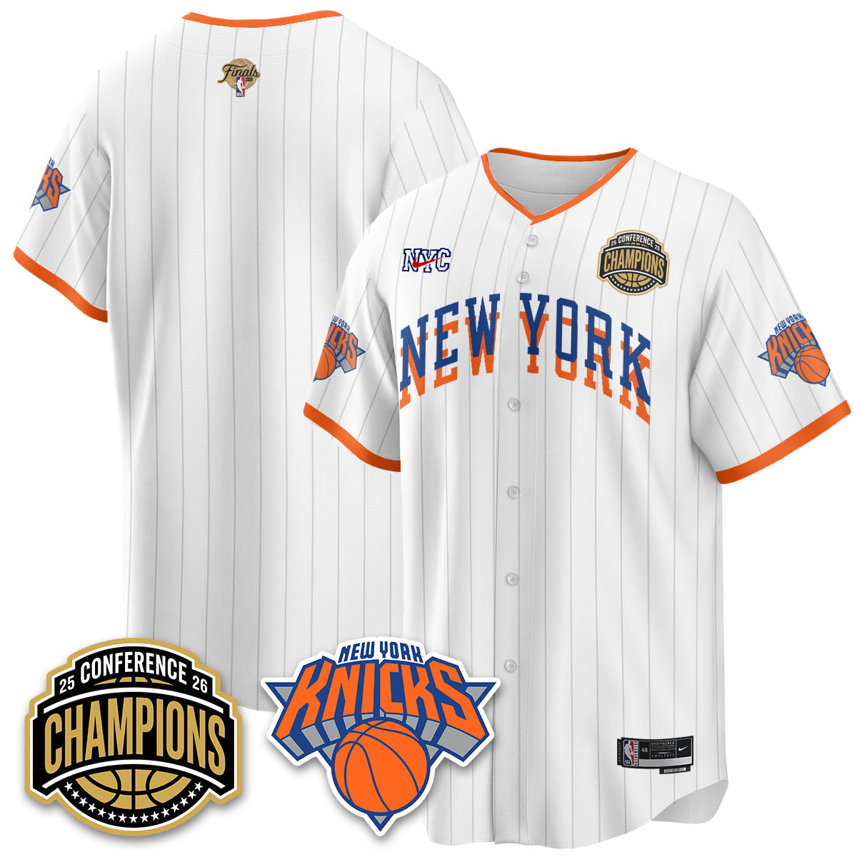 NYK 2026 Basketball  Finals Vapor City Edition Jersey V2- Stitched