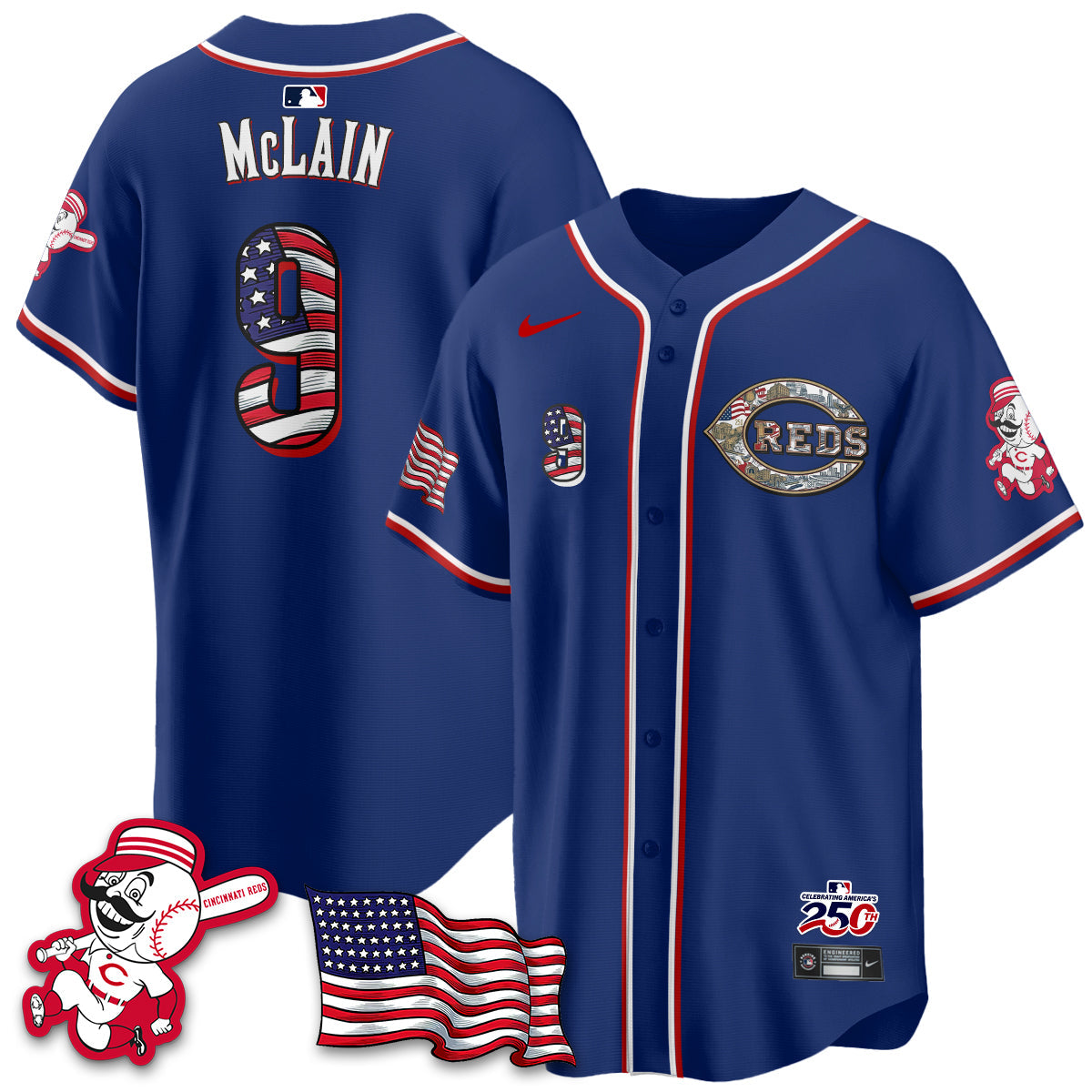 CIN 2026 Independence Day USA Vapor Limited Jersey - Stitched