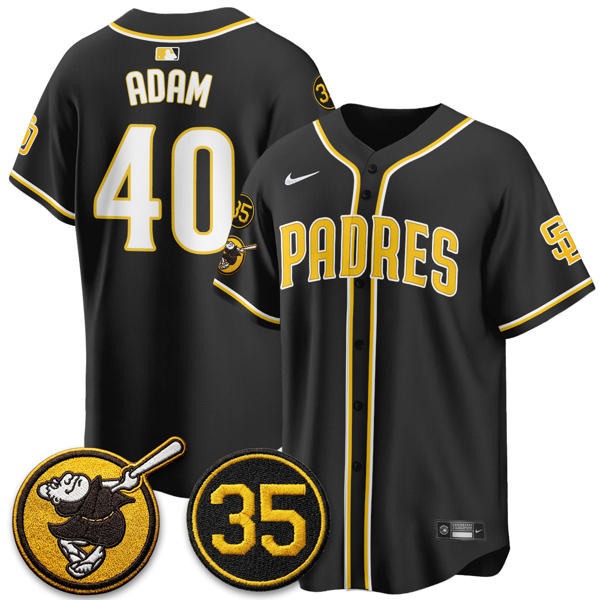 SD 2026 Black Out Style Limited Vapor Jersey - Stitched