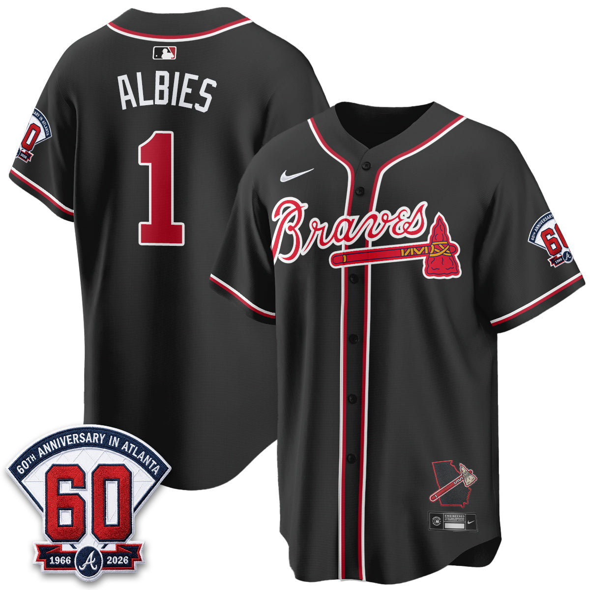 ATL 2026 Black Out Style Vapor Limited Jersey - Stitched