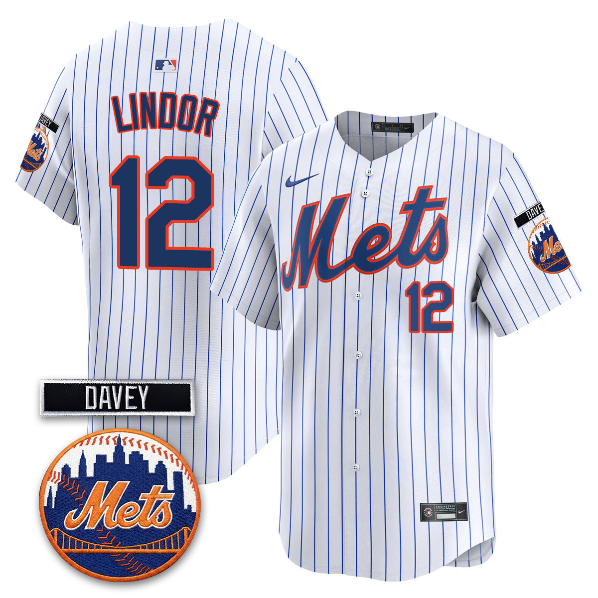 NYM 2026 Davey Johnson Memorial Vapor Limited Jersey - Stitched