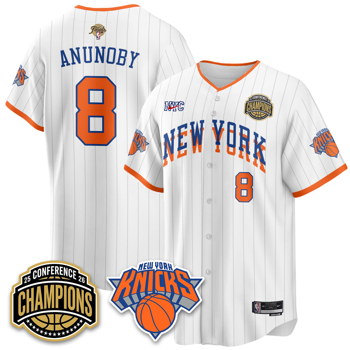 NYK 2026 Basketball  Finals Vapor City Edition Jersey V2- Stitched