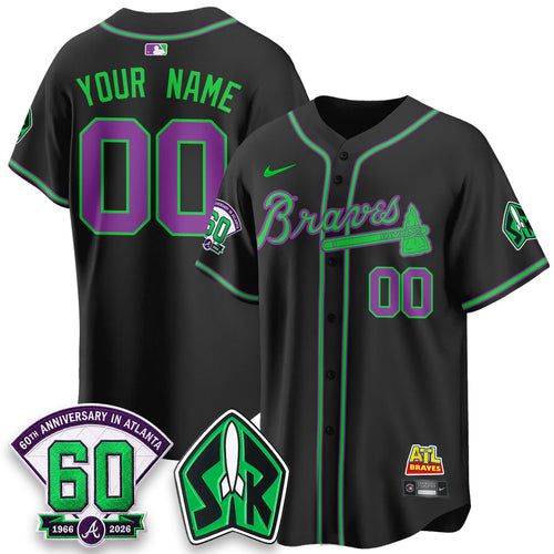 ATL 60th Anniversary Space Ranger Edition Vapor Limited Custom Jersey - Stitched