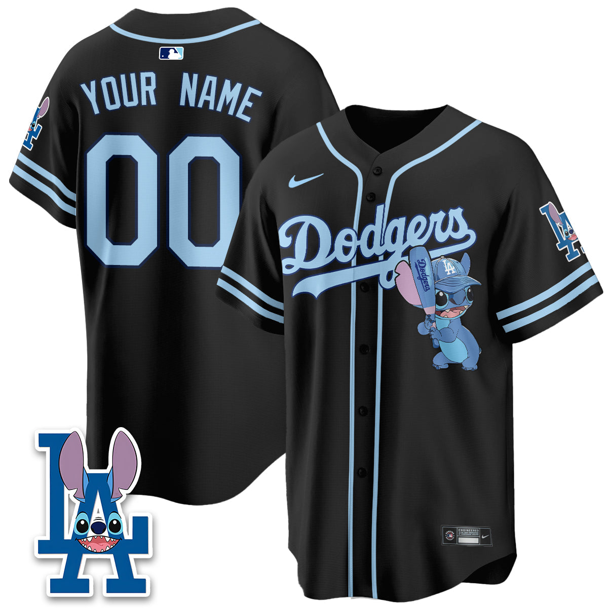 LAD x Blue Alien Edition Vapor Custom Jersey - Stitched
