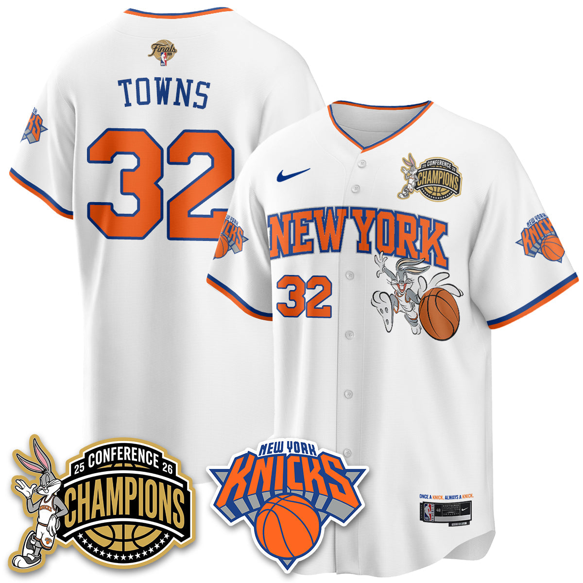 NYK 2026 Basketball  Finals x Bunny Vapor Jersey V2- Stitched